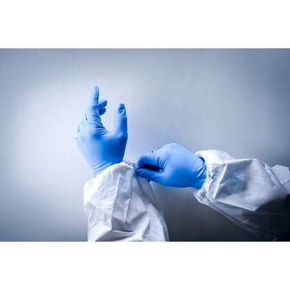 NITRAS HIGH RISK NITRILE, jednorazowe rękawiczki nitrylowe, niebieskie