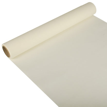 PAPSTAR bieżnik stołowy, Tissue „ROYAL Collection“ (3 m x 40 cm) firmy PAPSTAR GmbH to prosty, kremowy bieżnik stołowy – częściowo rozwinięty, z widocznym rdzeniem – idealny na uroczyste okazje.