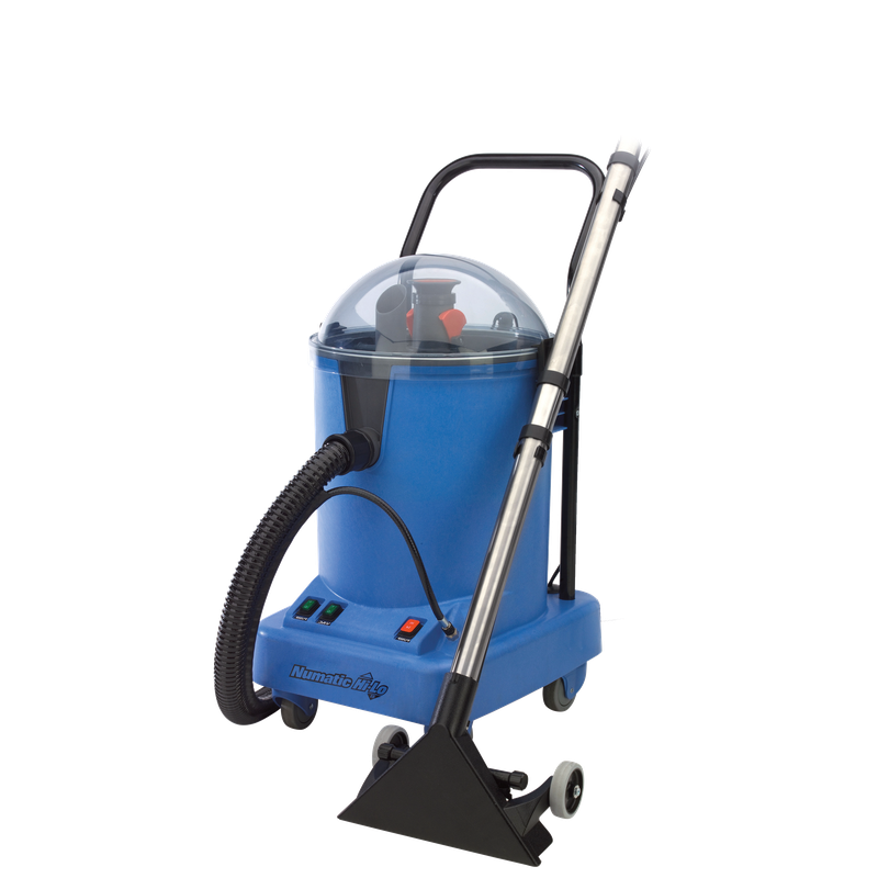 Urządzenie do odsysania sprayu Numatic HL15, niebieskie, wraz z zestawem akcesoriów BS28 38 mm | Opakowanie (1 szt.)