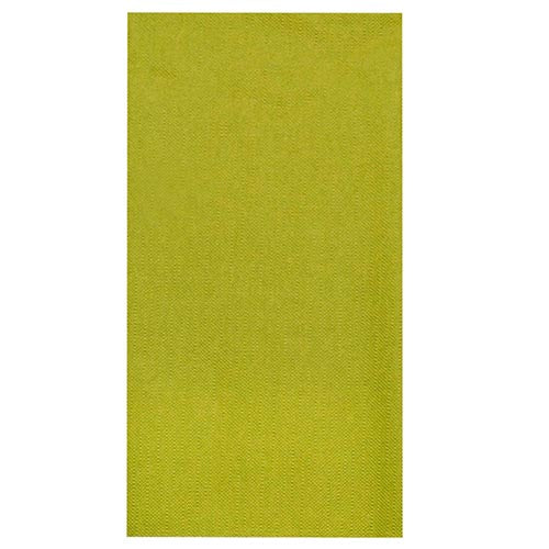 Na białym tle widoczny jest prostokątny obrus firmy PAPSTAR GmbH, włóknina „ROYAL Collection” (120 cm x 180 cm) w prostym, jednolitym limonkowym kolorze.