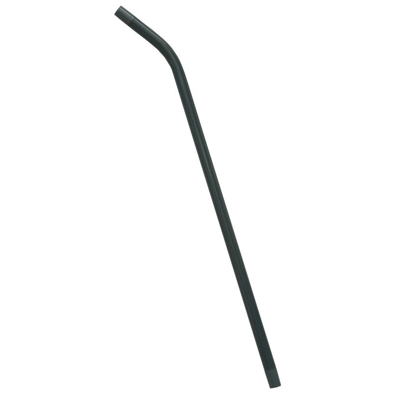 Ssawek 1 x zakrzywiony od Diversey Deutschland GmbH & Co. OHG to czarny, wielokrotnego użytku ssawka z lekkim zgięciem na górnym końcu - precyzyjne ssanie i łatwe czyszczenie na białym tle.