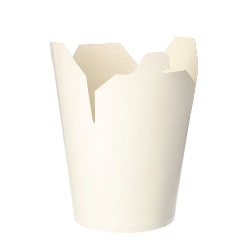 Starpak 50 Snackboxów "To Go" prostokątne - 750 ml to proste białe papierowe pojemniki na wynos z częściowo otwartymi klapkami, idealne na zamówienia na wynos i przekąski. Marka: Starpak.