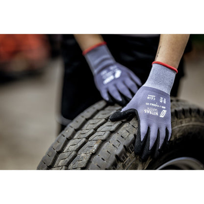 NITRAS FLEXIBLE FIT, rękawice montażowe, szaro-czarne
