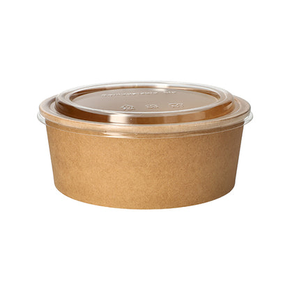 Der 50er Deckel für Salatschalen, rund klar 2 cm Höhe PLA der PAPSTAR GmbH ist auf schlichtem weißem Hintergrund abgebildet. Dieser klare, runde PLA-Deckel eignet sich ideal zum Verschließen von Salatschalen zum Mitnehmen oder zur Aufbewahrung von Lebensmitteln.