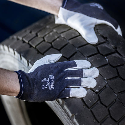 NITRAS TROPIC, rękawice mechaniczne, kolor szary/granatowy