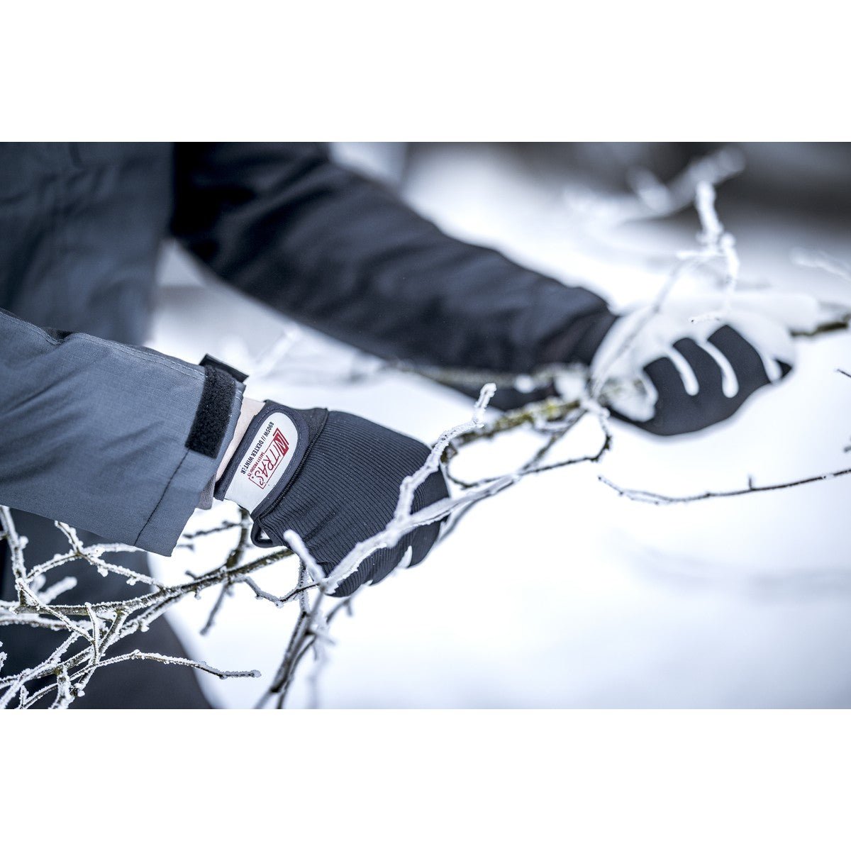 NITRAS DEXTER WINTER, rękawice mechaniczne, kolor szaro-czarny
