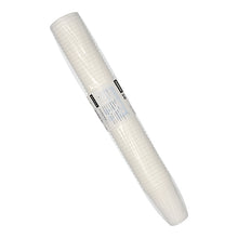 Ein 50er-Pack weißer Starpak Thermobecher (PP, 0,25 l, Ø 7,8 cm, 11 cm) in Klarsichtfolie mit mittigem Etikett – ideal für Heißgetränke aufgrund der hervorragenden Isolierung.