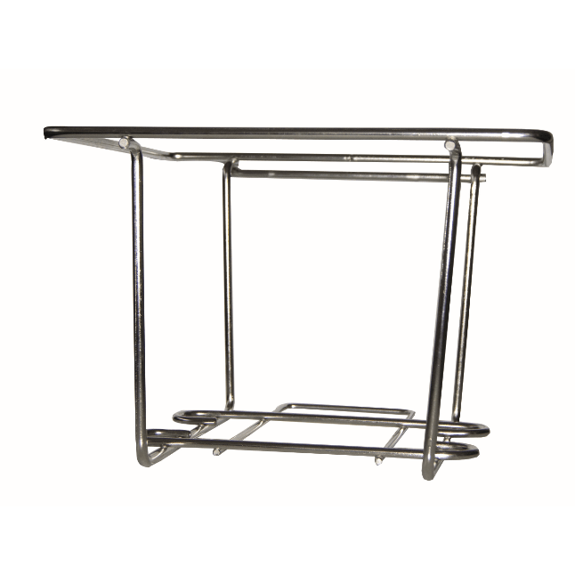 Uchwyt ścienny ze stali nierdzewnej Dr. Schnell na kanister o pojemności 10 litrów (210x235x175 mm) od DR.SCHNELL GmbH & Co. KGaA to stabilny uchwyt ścienny z metalu, idealny do uporządkowanego przechowywania 10-litrowych kanistrów.