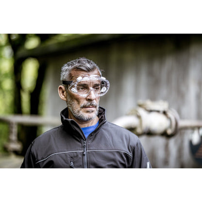 NITRAS VISION PROTECT BASIC, gogle o pełnej widoczności, przezroczyste/przezroczyste, EN 166 | Opakowanie (10 sztuk)