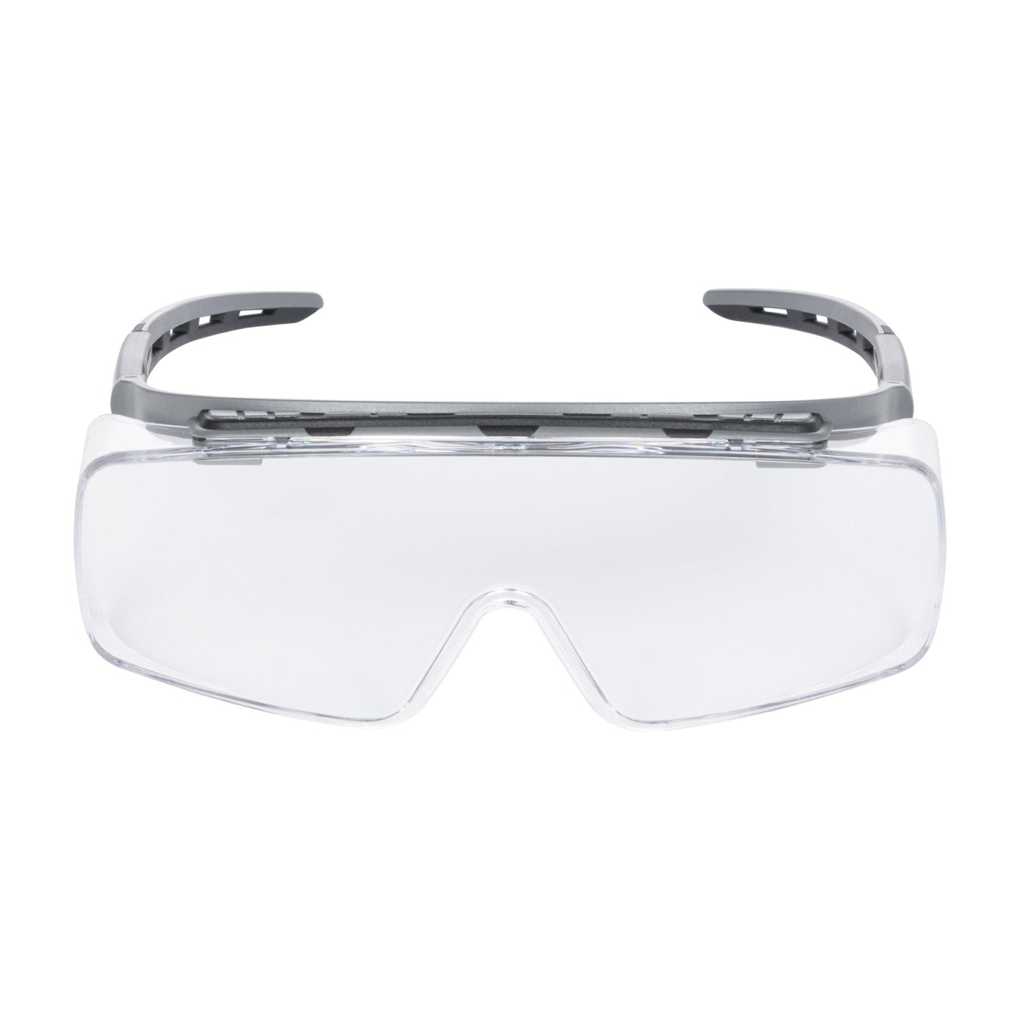 NITRAS VISION PROTECT PREMIUM, okulary zausznikowe, przezroczyste / szare, tworzywo sztuczne ISO 16321-1 | Opakowanie (10 sztuk)