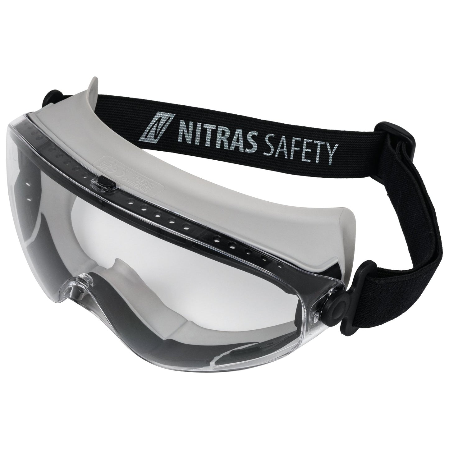 NITRAS VISION PROTECT, gogle o pełnej widoczności, EN 166 PVC | Opakowanie (12 sztuk)