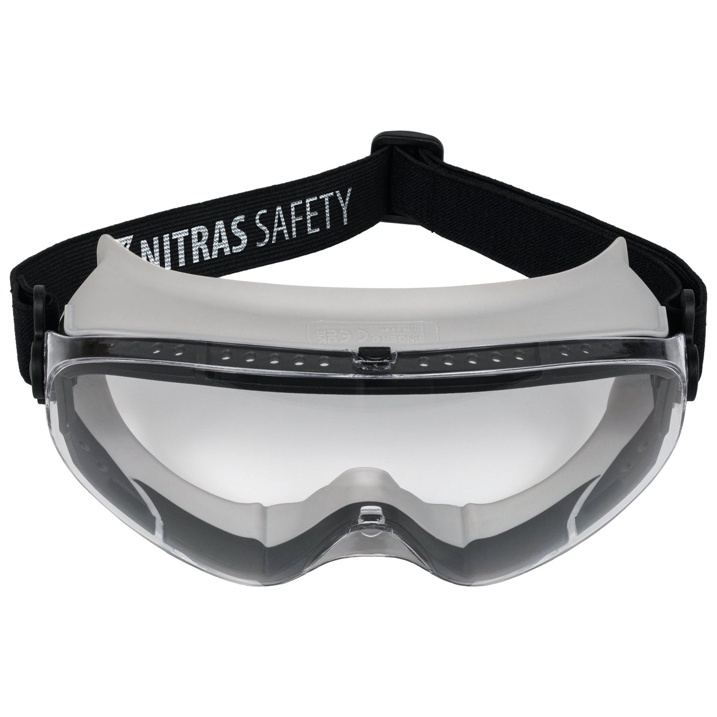 NITRAS VISION PROTECT, gogle o pełnej widoczności, EN 166 PVC | Opakowanie (12 sztuk)