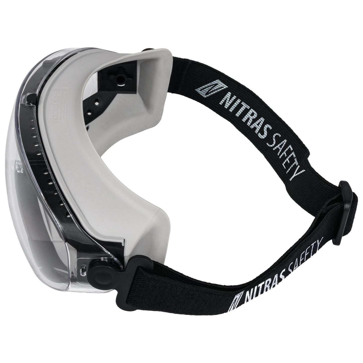 NITRAS VISION PROTECT, gogle o pełnej widoczności, EN 166 PVC | Opakowanie (12 sztuk)