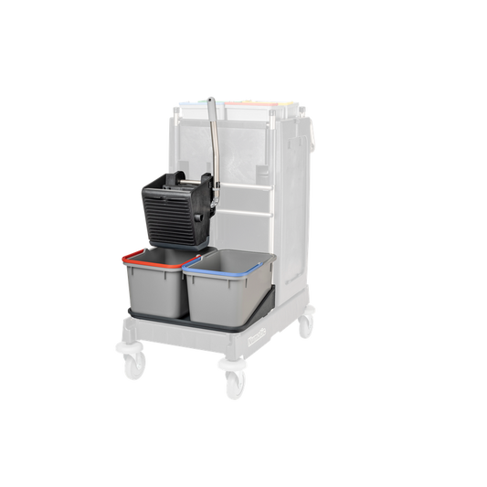 Numatic SRK1S czarna - prasa uniwersalna VA, wiadro 2 x 17 L szare, miska na wiadro | Opakowanie (1 szt.)