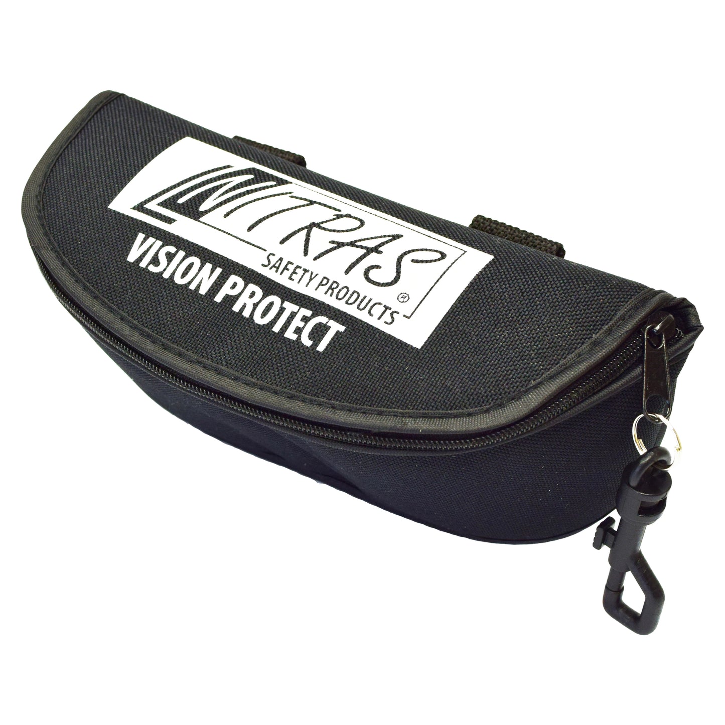 Etui na okulary NITRAS, tekstylne, czarne | Opakowanie (1 szt.)