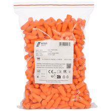 NITRAS MUTE PLUGS, zatyczki do uszu, pomarańczowe, EN 352-2, 250 par / torebka foliowa PU | Opakowanie (1 szt.)