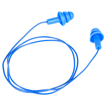 NITRAS MUTE PLUGS, zatyczki do ochrony słuchu, niebieskie, EN 352-2 metalowe | Opakowanie (48 sztuk)