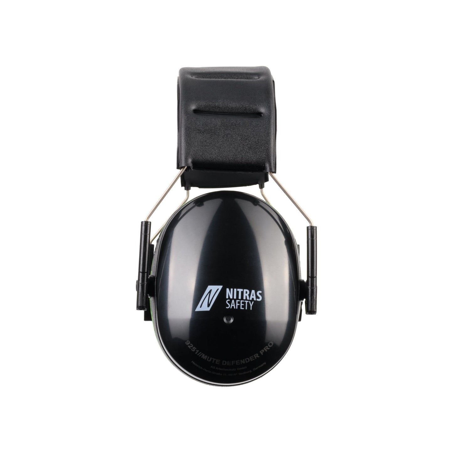NITRAS MUTE DEFENDER PRO, nauszniki, czarno-zielone, tworzywo sztuczne EN 352-1 | Opakowanie (1 szt.)