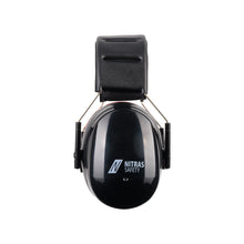 NITRAS MUTE DEFENDER PRO, nauszniki, czarno-czerwone, tworzywo sztuczne EN 352-1 | Opakowanie (1 szt.)