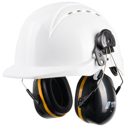 NITRAS MUTE DEFENDER PRO, nauszniki, czarno-żółte, tworzywo sztuczne EN 352-3 | Opakowanie (1 szt.)