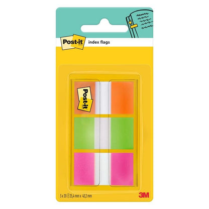 Post-it® Index Haftstreifen firmy 3M Deutschland GmbH zawiera dyspenser z 60 pomarańczowymi, różowymi i zielonymi paskami samoprzylepnymi (25,4 x 43,2 mm) - idealne do oznaczania dokumentów. Jeden dyspenser na opakowanie.