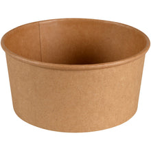 Miska, 730 ml, ø 14,5 cm od Abena Re-Seller GmbH z brązowego Kraft/PE ma gładką powierzchnię i zaokrąglony brzeg. Idealna jako miska na wynos. Opakowanie z 50 sztukami.