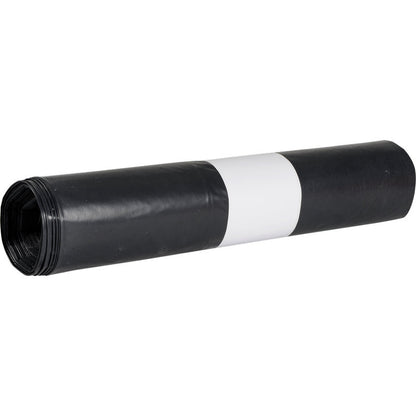 Eine Rolle Abena Re-Seller GmbH Abfallsäcke für Sækko Boy 120, 55 my LDPE Recycled mit weißem Etikett wird vor einem schlichten weißen Hintergrund gezeigt - umweltfreundlich und ideal für umweltbewusste Anwender.