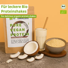Organiczne wegańskie białko w proszku kokosowe bez soi
