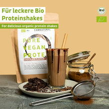 Organiczna wegańska czekolada w proszku białkowa bez soi