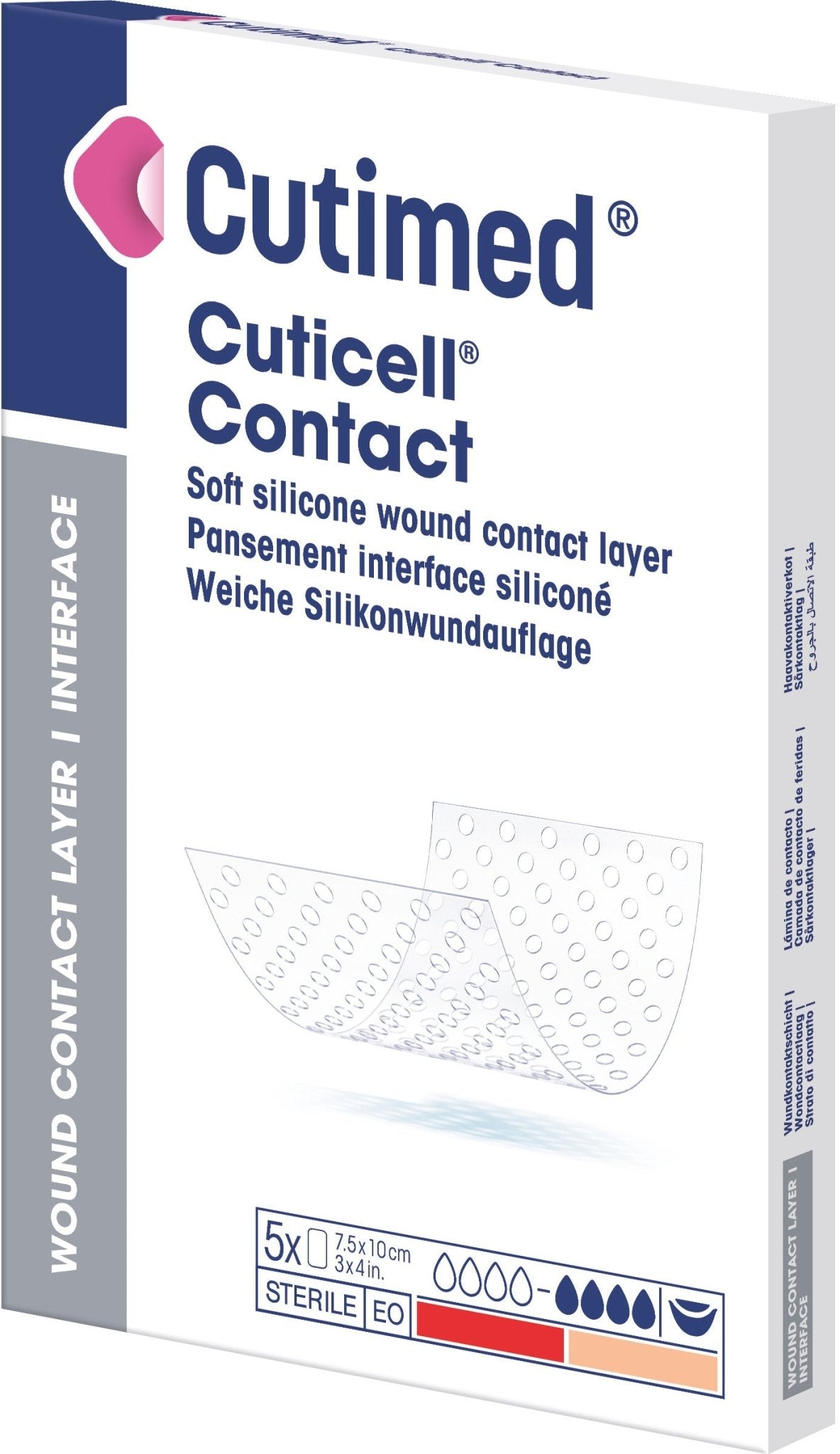 Cutimed® Cuticell® Kontakt 10 x 18 cm 5 sztuk | Opakowanie (5 sztuk)