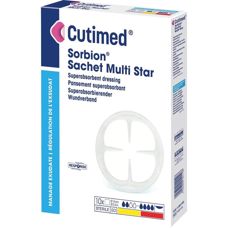 Cutimed Sorbion Sachet Multi Star, opatrunek na rany