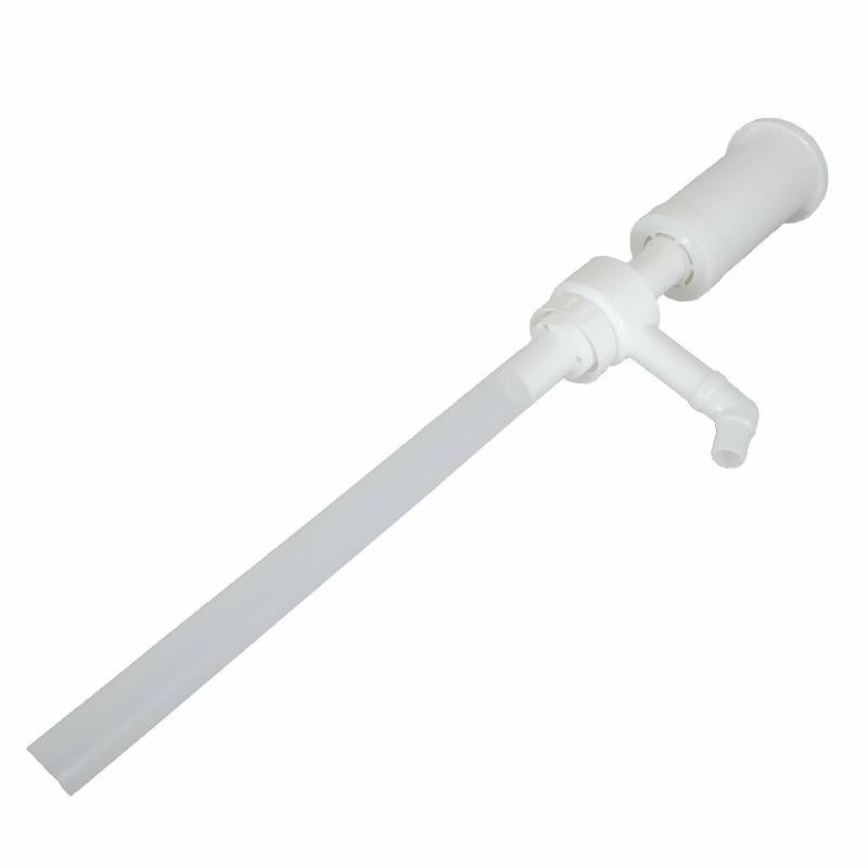 Ręczna pompa do kanistrów 5L od Diversey Deutschland GmbH & Co. OHG pompuje 100ml na każde naciśnięcie, posiada długą rurkę i zakrzywioną wylewkę - idealna do przelewania do mniejszych opakowań. Opakowanie zawiera 1 sztukę.