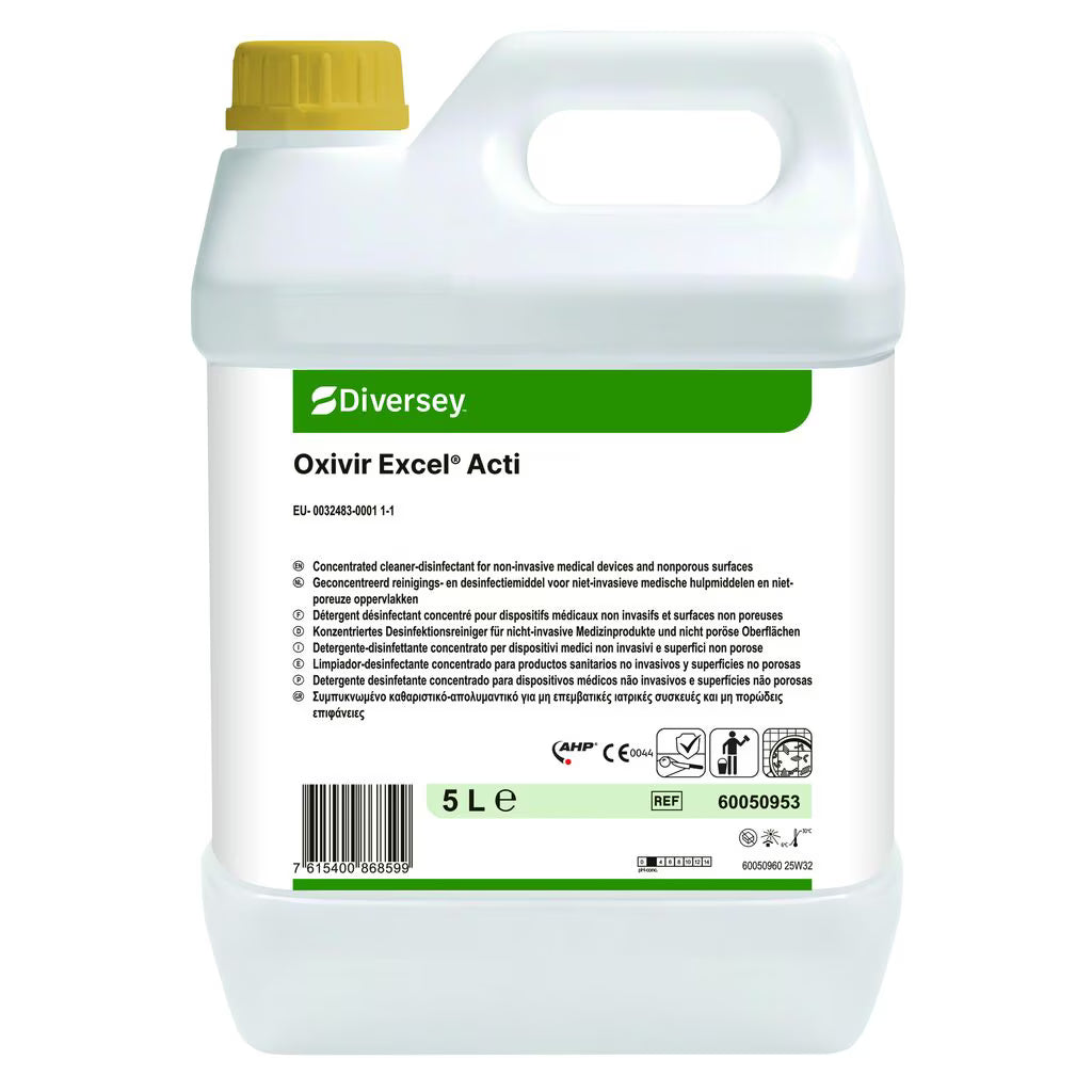 Oxivir Excel Acti, środek dezynfekujący z AHP | Kanister (5 l)