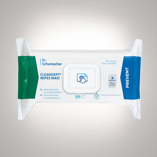 Dr Schumacher Cleanisept® Wipes Maxi Desinxection Ręczniki | Pakiet (100 ręczników)