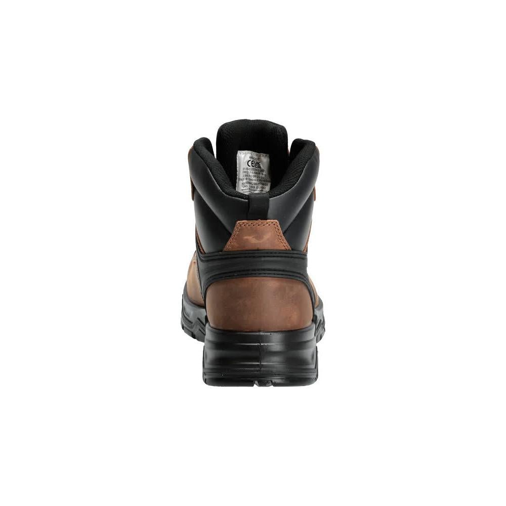 Buty ochronne S3S, sznurowane buty ochronne S3S, orzechowy brąz/czarny