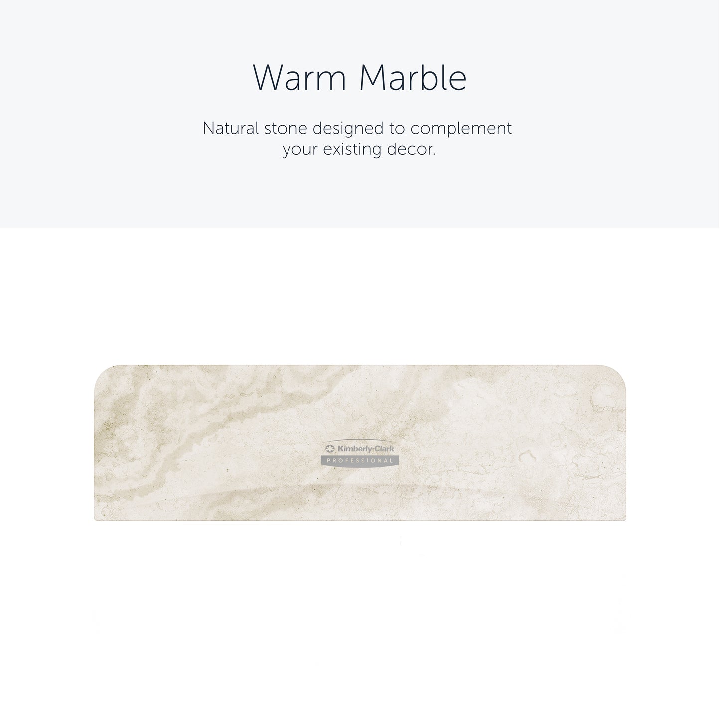 Die Kimberly-Clark Professional™ Icon™ Dispenser Faceplate - SRBH (32,39 x 10,80 x 3,18 cm) der Kimberly-Clark GmbH ist ein rechteckiges, beige- und cremefarbenes Zubehörteil, das sich ideal zur Ergänzung des Spenderdekors eignet und dauerhaft haltbar ist.