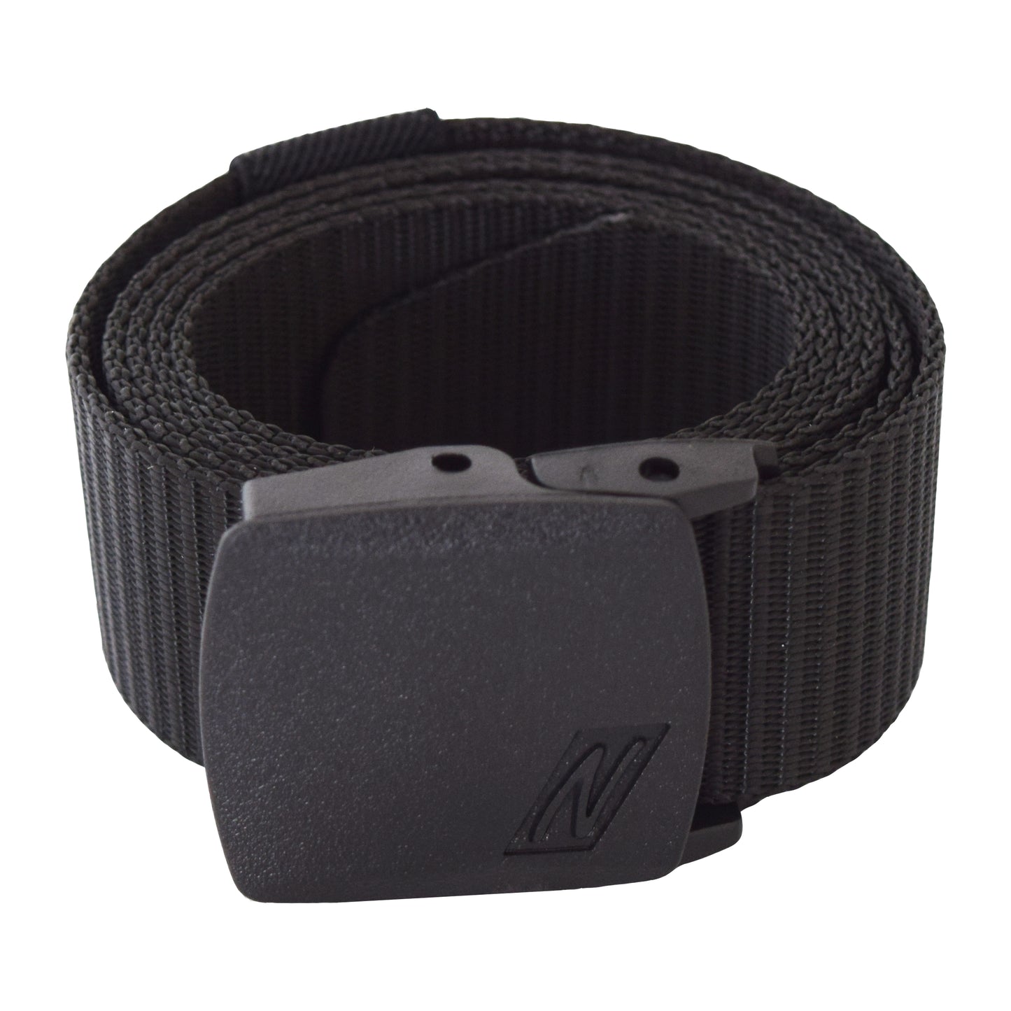 Pasek NITRAS z plastikową klamrą, czarny Poliester: 100% | Opakowanie (1 szt.)