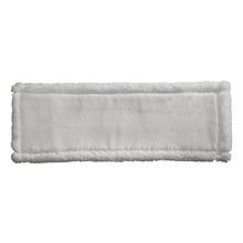 Ein rechteckiges, weißes Wischbezug Microfaser-Polyesterpad der Haug Bürsten KG, 500 mm lang, mit flauschigen Rändern und glatter Mitte, liegt flach auf einem einfarbig weißen Untergrund. Die Packung enthält 10 Stück.