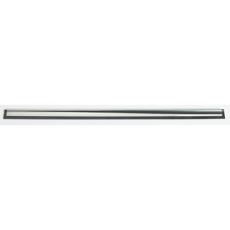 KG FENSTERWISCHER-SCHIENE 450mm, ze stali nierdzewnej z gumą dla #8500, to długa, wąska szyna do mycia okien bez smug i jest prezentowana na białym tle.