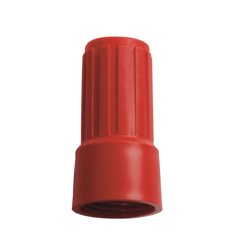 Nakrętka nakręcana NA ADAPTER E1100019 od Haug Bürsten KG charakteryzuje się solidną, żebrowaną formą cylindryczną z szeroką podstawą, która zapewnia stabilne połączenie dla adapterów.