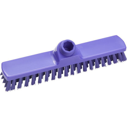 Wycieraczka, ø 0,50 MM TWARDY, 280X50X26 MM od Haug Bürsten KG posiada sztywne włosie i centralne mocowanie na trzonek - niezawodna prostokątna głowica miotły do gruntownego czyszczenia podłóg w domu.