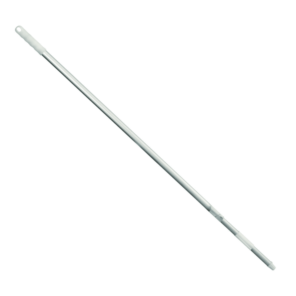 Das Haug Teleskopstiel Alurohr von Haug Bürsten KG to wysuwany drążek aluminiowy o długości od 1040 mm do 1750 mm i średnicy zewnętrznej 25/22 mm. Posiada uchwyt i mechanizm mocujący systemu wtykowego Haug do efektywnego czyszczenia lub osiągania wysokich powierzchni.