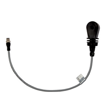 Abgebildet ist eine schwarz-graue Johannes Kiehl KG Leitwertsonde induktiv mit 50 cm Kabel und Stecker zum Einbau in den Wassertank einer Geschirrspülmaschine vor weißem Hintergrund.