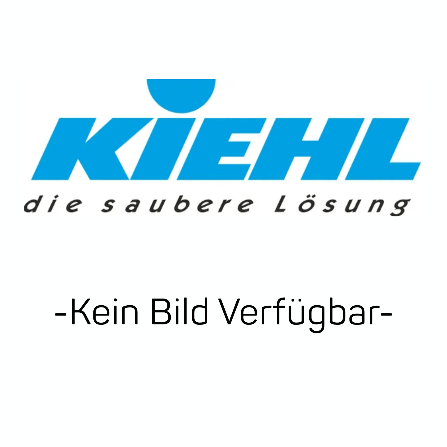 Johannes Kiehl KG Logo z "die saubere Lösung", "-Kein Bild Verfügbar-" na dole, pokazuje Kiehl Neoprenabzieher bez trzonka (odporny na oleje i rozpuszczalniki, 55 cm, 1 sztuka) - idealny do czyszczenia okien.