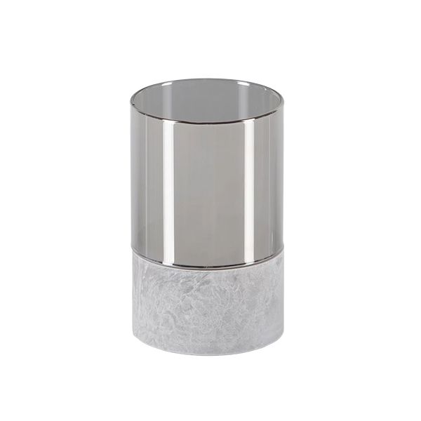 Papstar Świeca LED Securit® Ø 8 cm szara „Gracia”