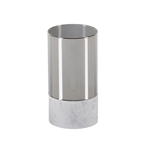 Papstar Świeca LED Securit® Ø 8 cm szara „Gracia”