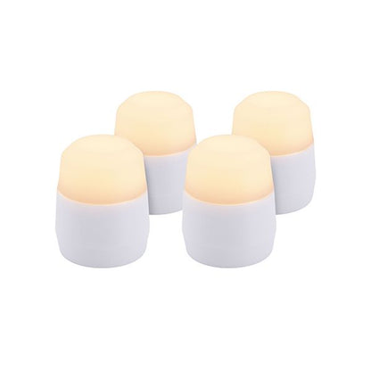 Papstar Zestaw uzupełniający do podgrzewaczy LED Securit® 4 Ø 4 cm x 5 cm „Amsterdam” czas świecenia 12-40 godzin