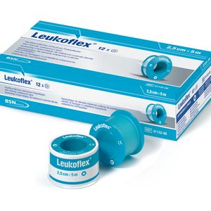 Leukoflex, plaster w rolce, w pierścieniu ochronnym