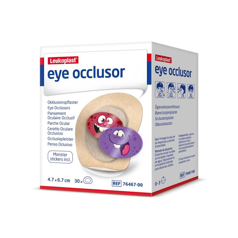 Plaster okluzyjny do oczu Leukoplast, w kolorze skóry
