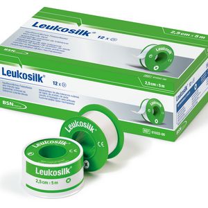 Leukosilk, plaster w rolce, w pierścieniu ochronnym